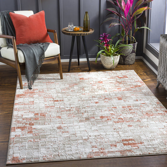 Abstract Gray Area Rug  Rug