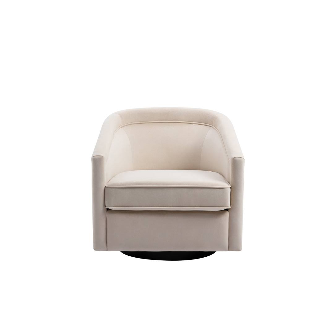 28.7 Wide Velvet Swivel Barrel Chair  Body Fabric