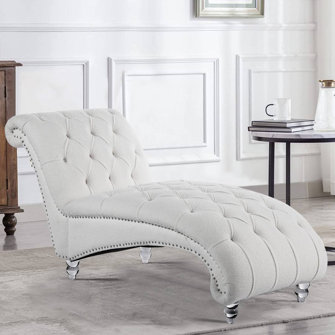 Upholstered Chaise Lounge Rosdorf Park Fabric