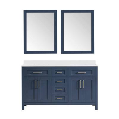 72 Double Bathroom Vanity Set With Mirror Latitude Run