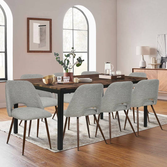 9-Piece Rectangle Dining Table Sets  Chair