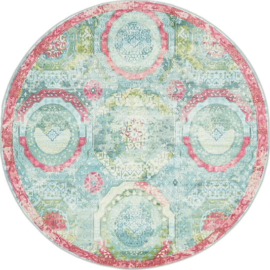 Turquoise 5 5 X 5 5 Baracoa Round Area Rug