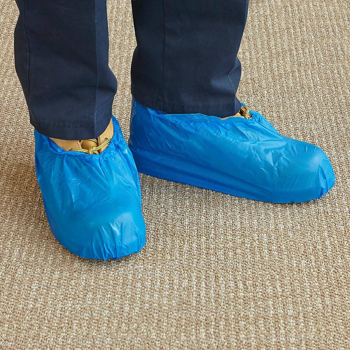 Water Resistant Shoe Covers Size Blue