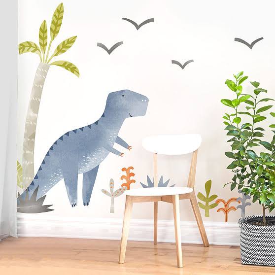 Theo The Dinosaur Peel & Stick Wallpaper