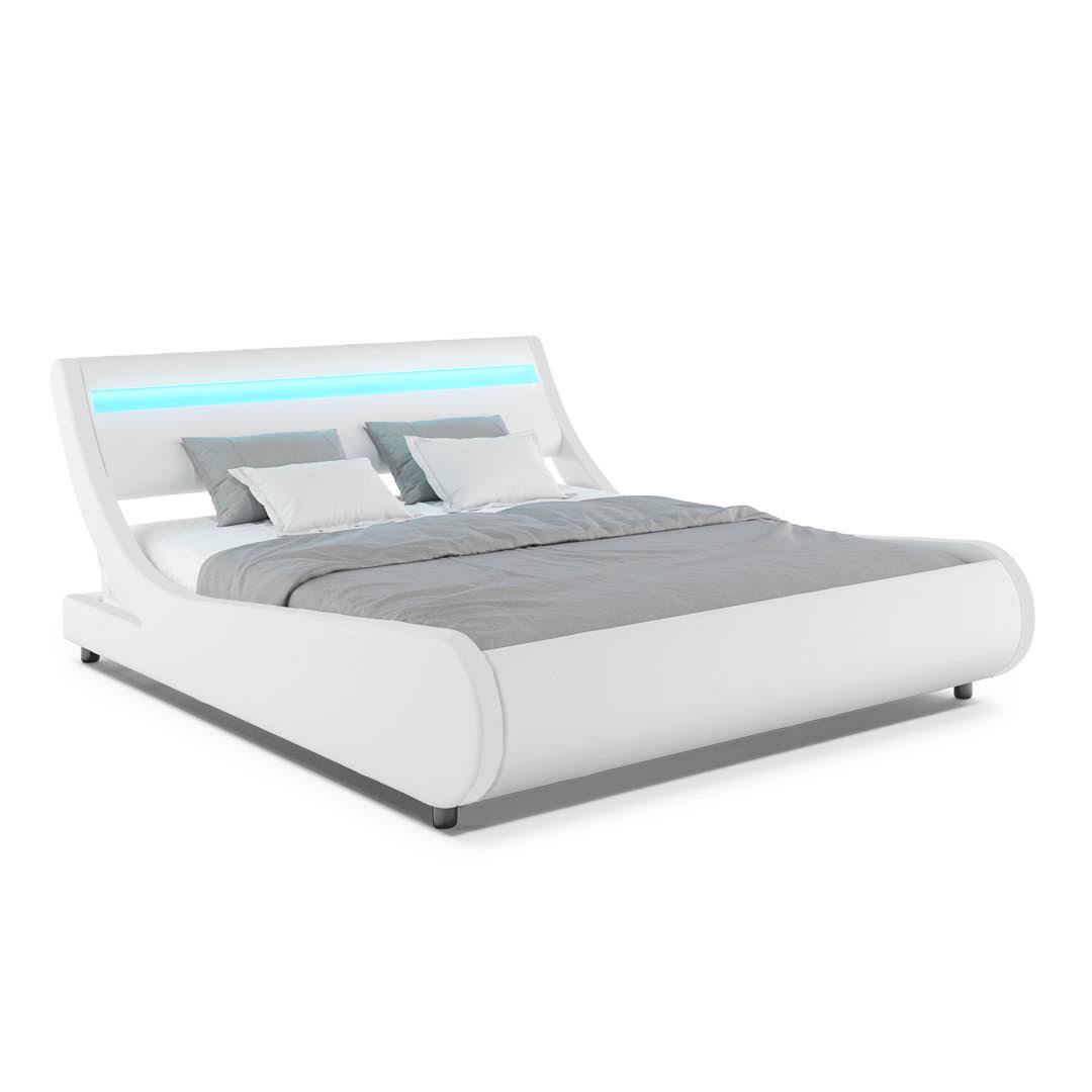 Upholstered Low Profile Platform Bed