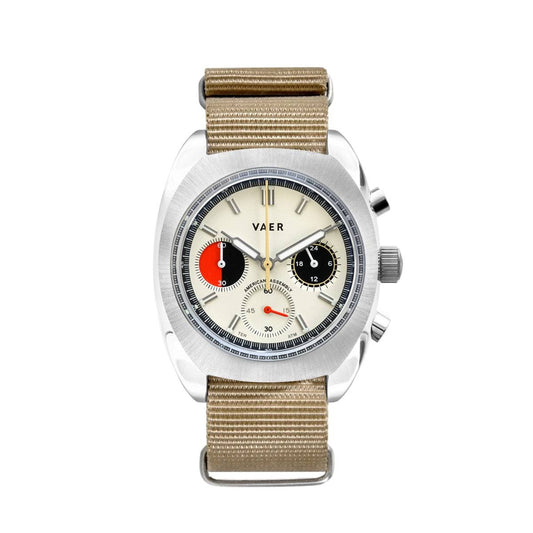 Watches Mens R1 Usa Racing Chronograph Cream 38mm