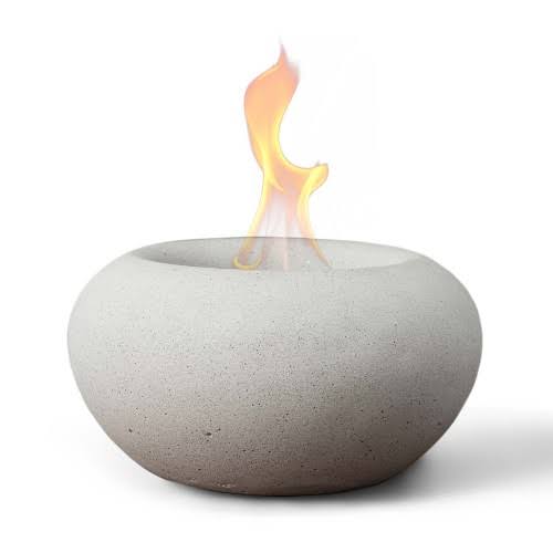 Stone Tabletop Fire Bowl, Antique White | Williams Sonoma