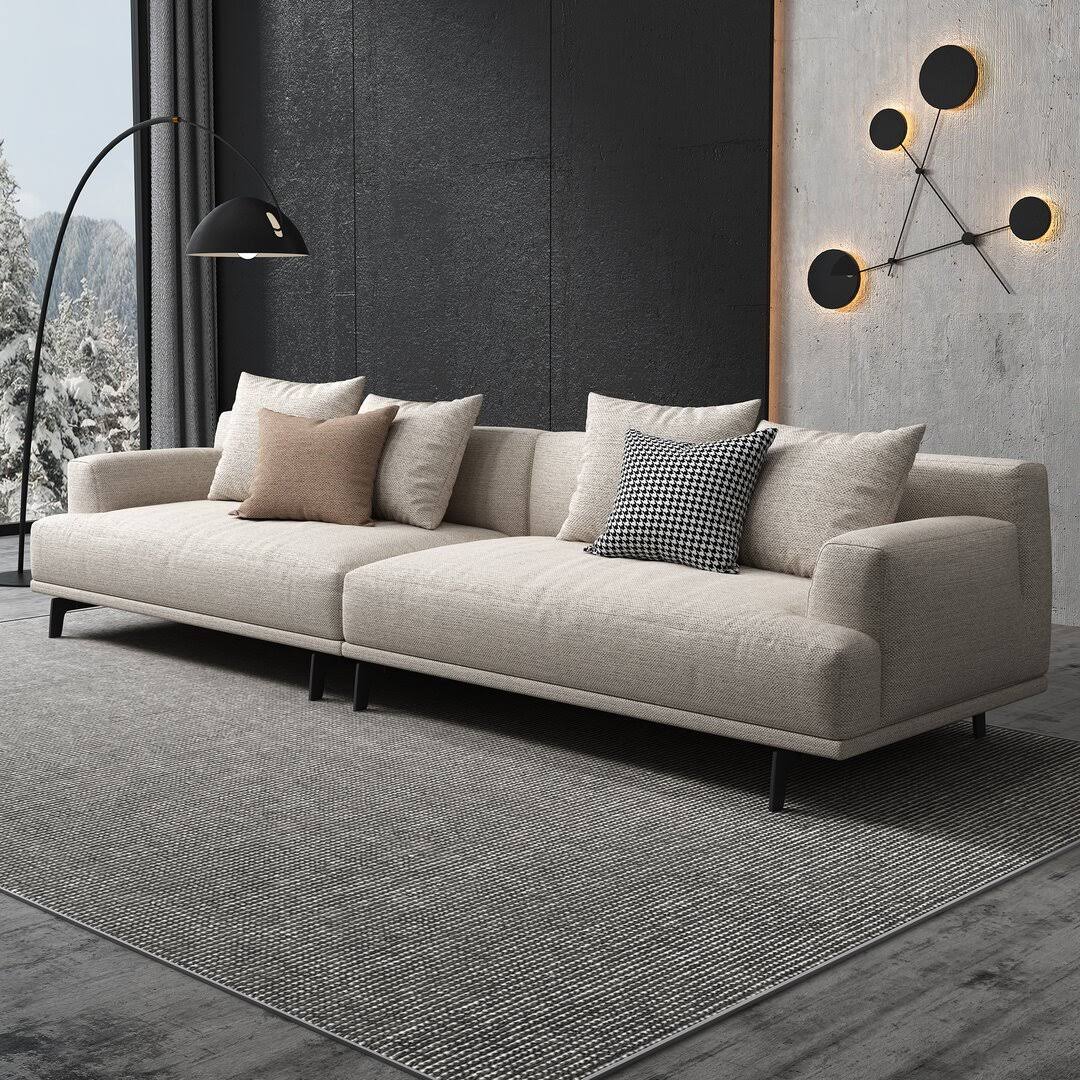 110.2 Recessed Arm Sofa Orren Ellis Fabric