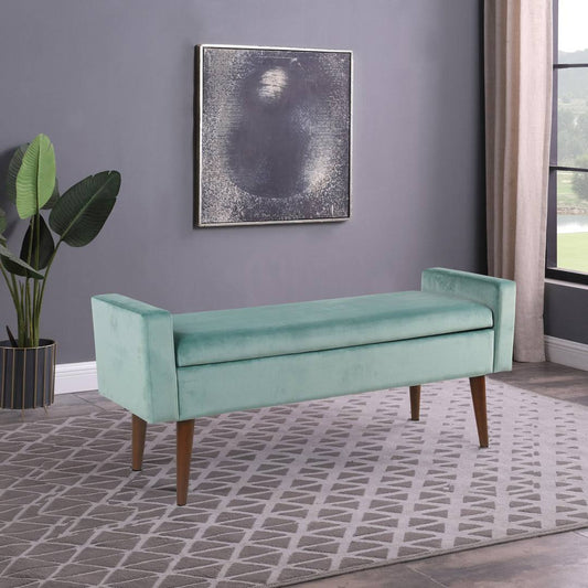 Upholstered Flip Top Storage Bench Wrought Studio