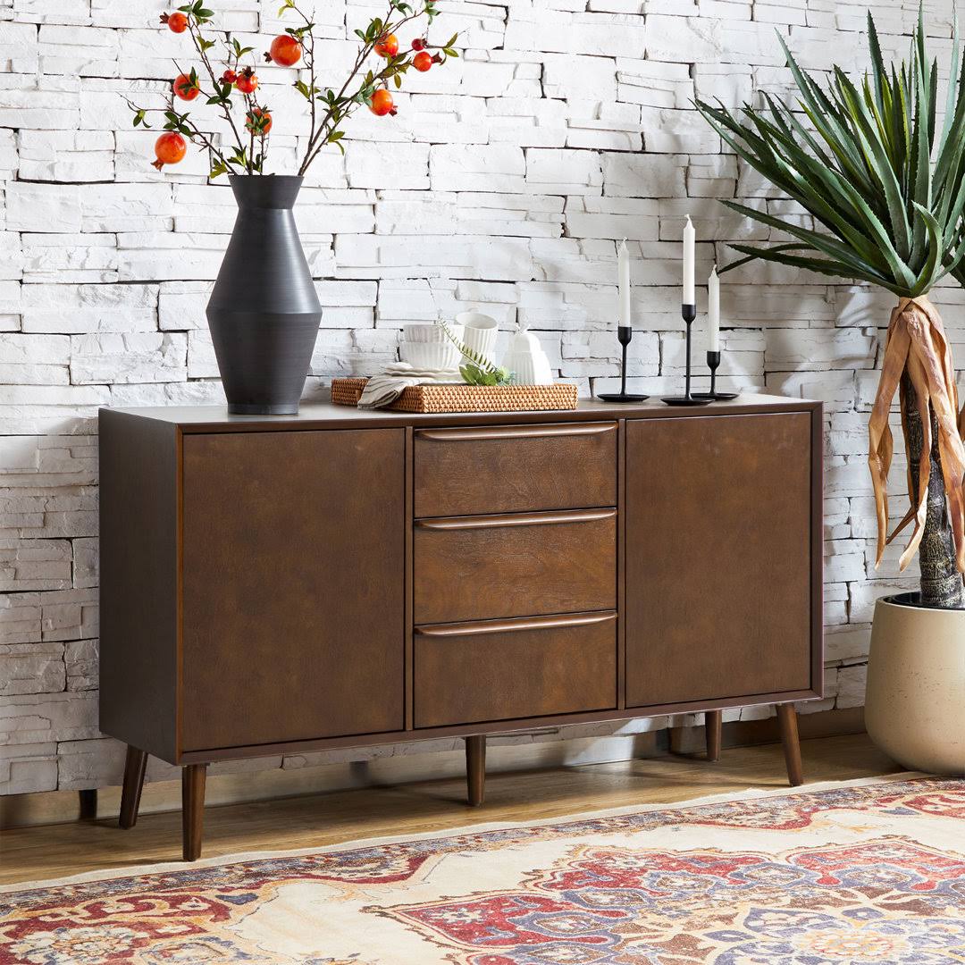 57 Wide 3 Drawer Sideboard