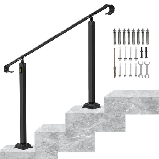 Wrought Iron Handrail Stair Railing Fit 1 Or 2 Stepsadjustable Hand Rail Ltfs1mlzfs0000001v0