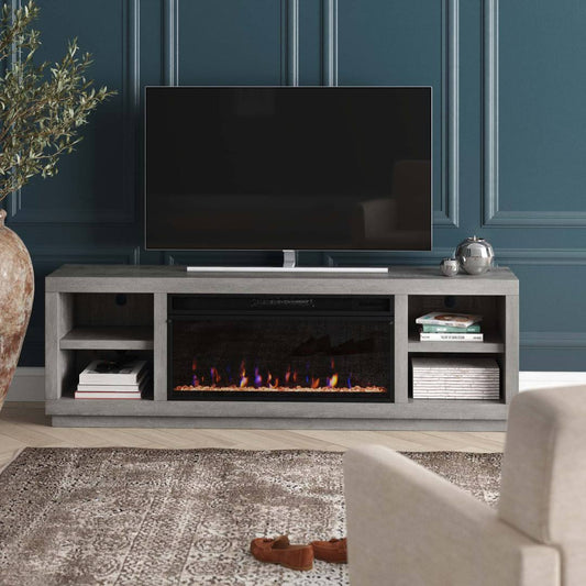 Tv Stand For Tvs Up To 80 With Electric Fireplace Included Greyleigh