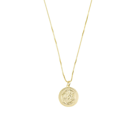 The Saint Michael Single Medal Necklace