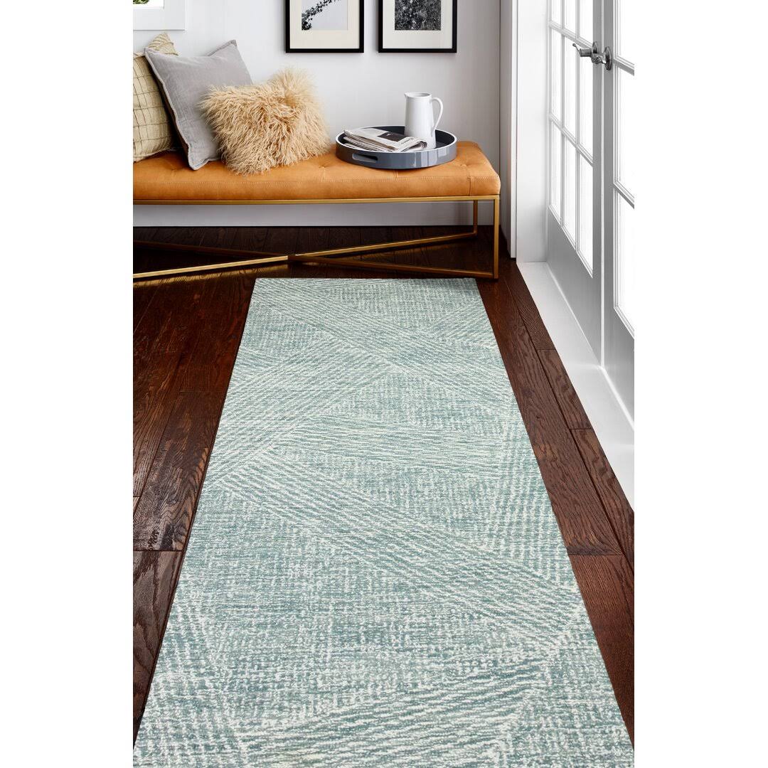 Abstract Tufted Wool Area Rug  Rug