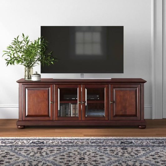 Tv Stand For Tvs Up To 65  Color: Vintage Mahogany