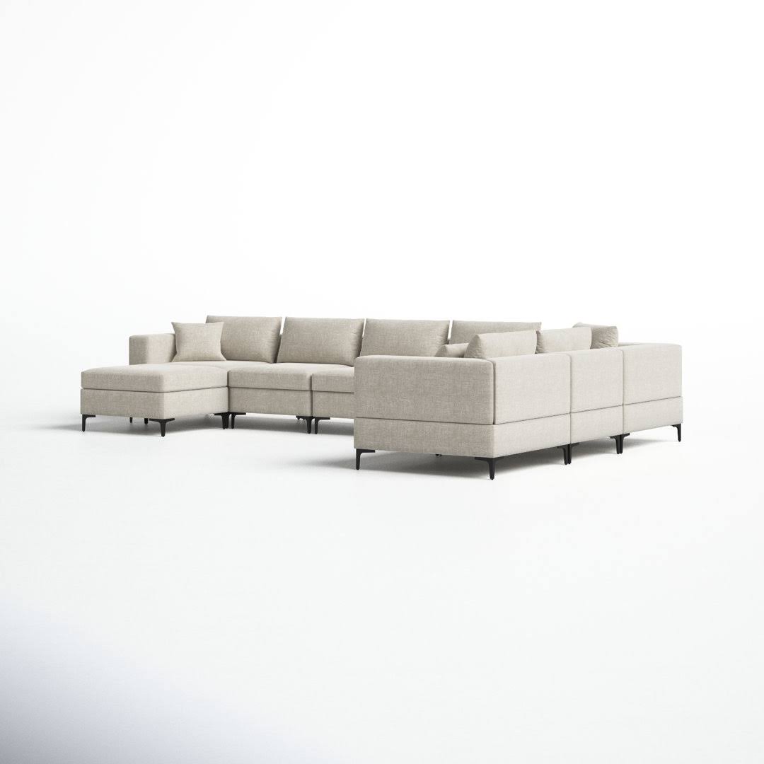 163.5 Wide Reversible Modular Corner Sectional Fabric