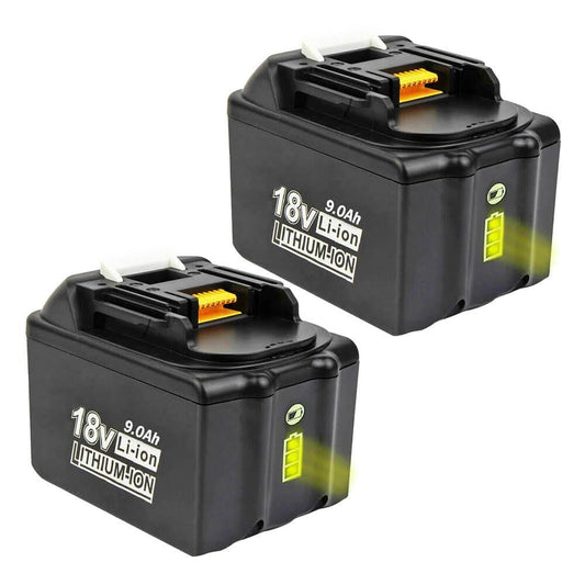 2 Pack For Makita 18v 9.0ah Battery Replacement Bl1890b Bl1860b Bl1850b Lxt Li-Ion Battery With Led Indicator